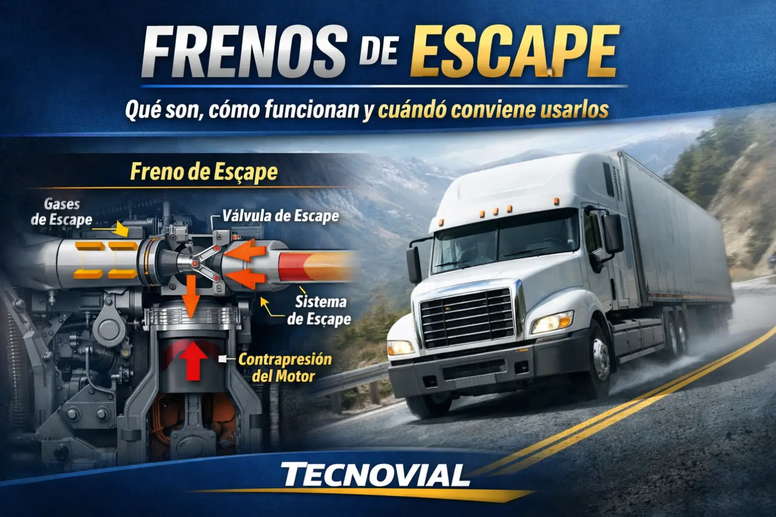 Frenos de escape: qué son, cómo funcionan y cuándo conviene usarlos